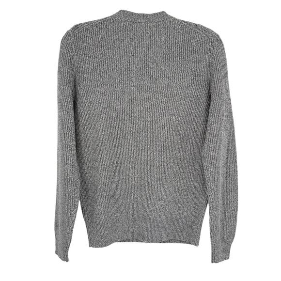 AYR Mens The Sloop Crewneck Merino Wool Sweater in Fuzzy TV Gray Size XS - Picture 4 of 9